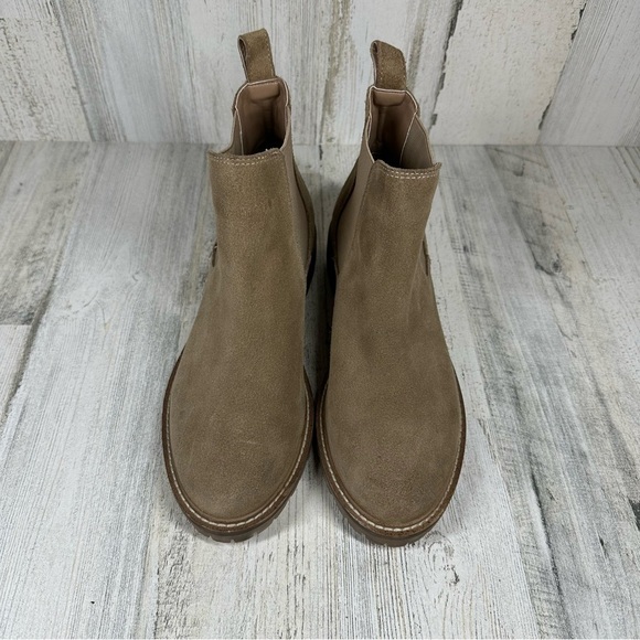 New Steve Madden Leopold Suede Leather Boot in Oatmeal #752 - Picture 5 of 12